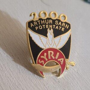 Syria Shriners Cheswick Pittsburgh Pennsylvania 2000 Lodge Lapel Pin - Pegasus